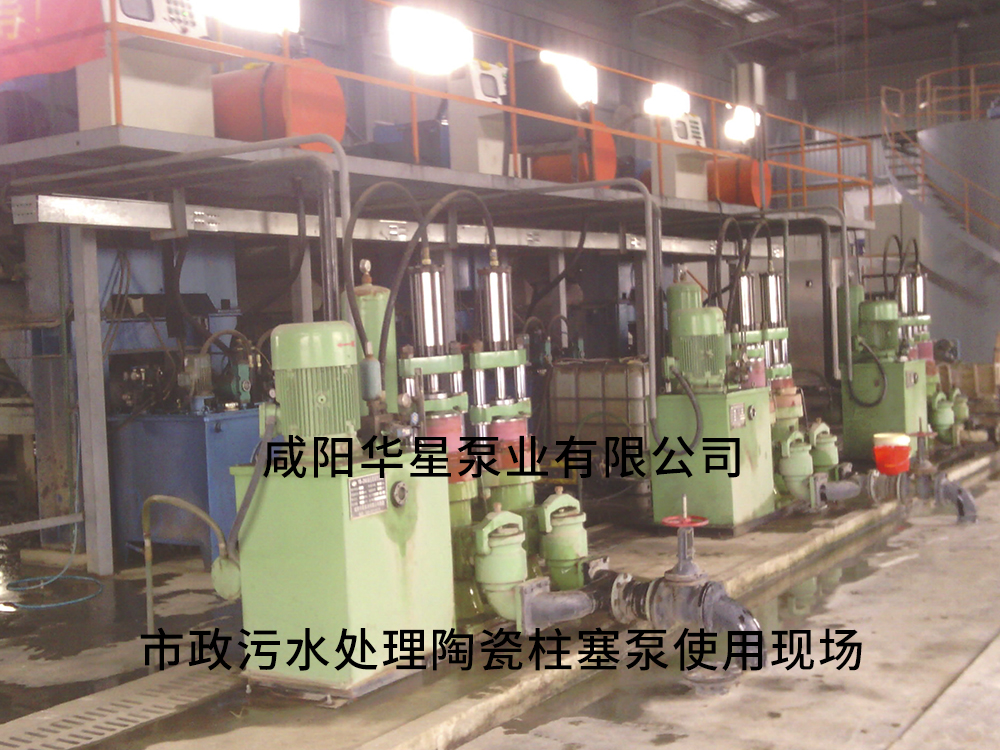 市政污水處理陶瓷柱塞泵使用現(xiàn)場(chǎng)5